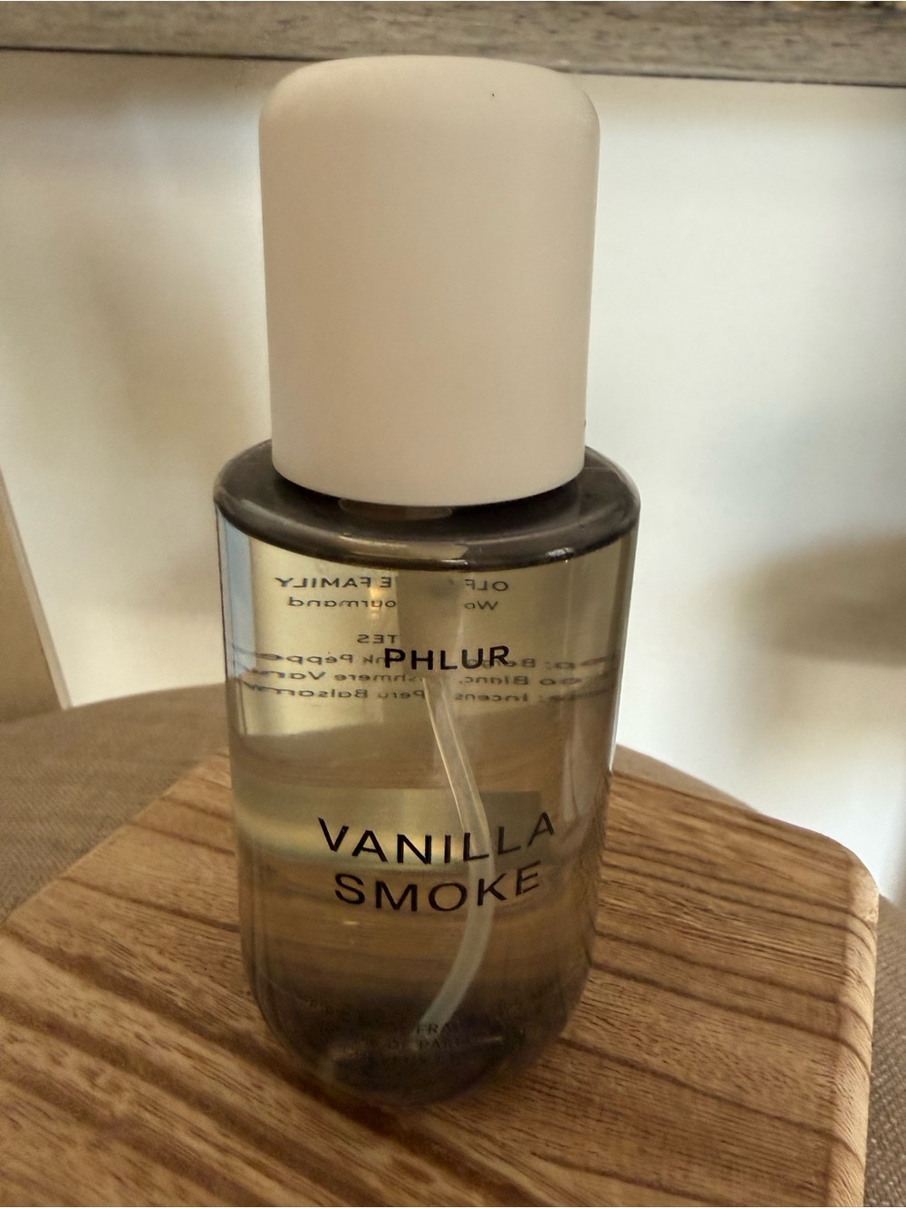 Vanilla Smoke Fragrance Spray - Smoky Vanilla Scent (White Cap)